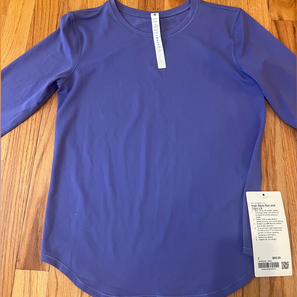 Lululemon High Neck Run and Train LS